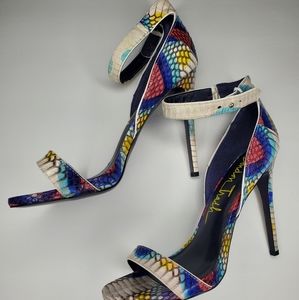London Trash Phoenix Multi Color Stiletto Sandal